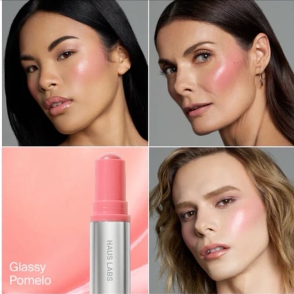 Haus Labs Color Fuse Cream Blush Balm Stick in Glassy Pomelo BNIB - Picture 3 of 12